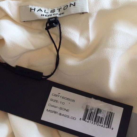 Halston Heritage Cutout Back Halter Gown - Picture 9 of 10